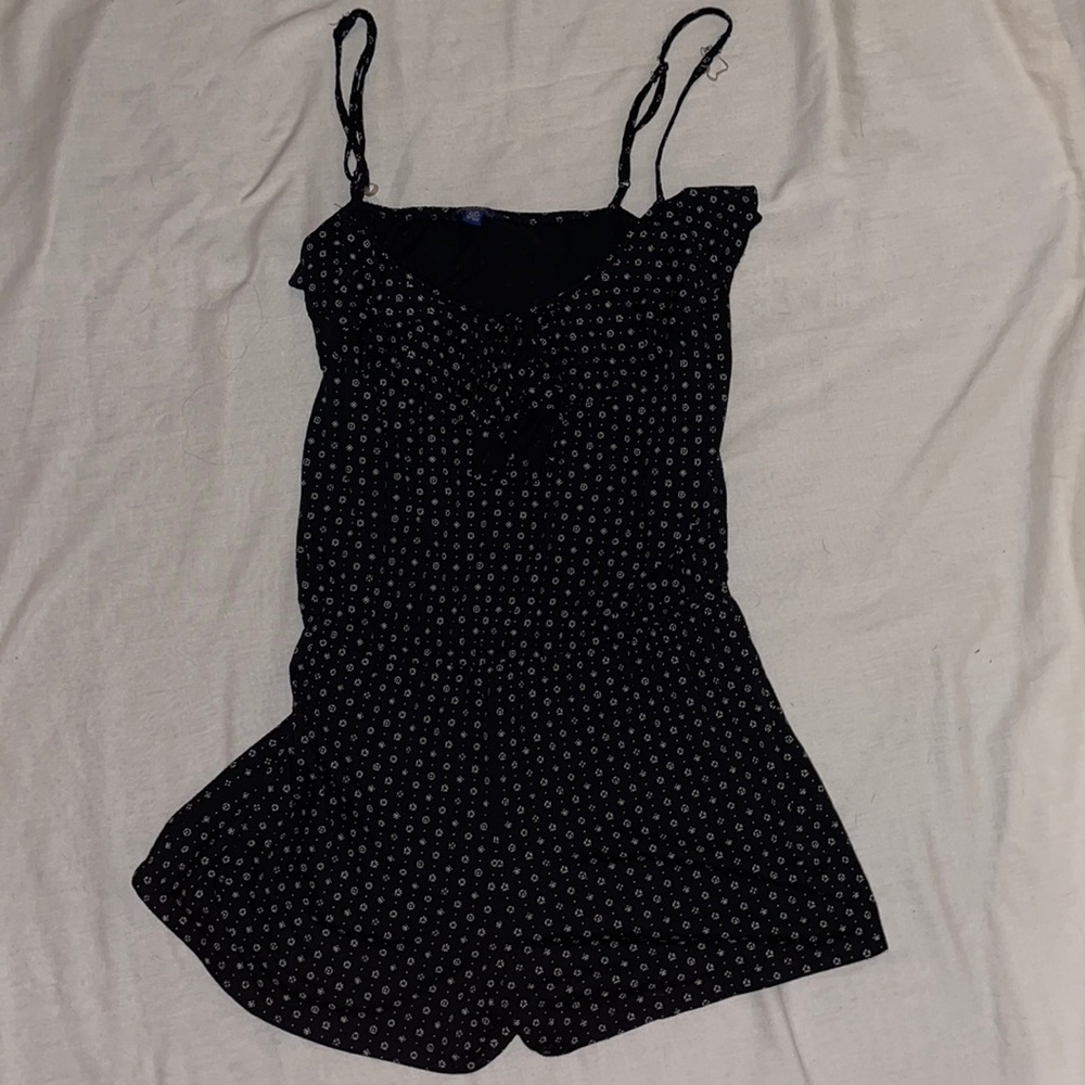 Aeropastalè Black Patterned Romper